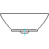 Duravit Polska Sp. z o. o. - 032542 Umywalka stawiana - przód dwg