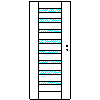 POL-SKONE Sp. z o.o. - Interior doors VERSION W1 Size 80 - View dwg