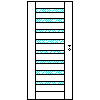 POL-SKONE Sp. z o.o. - Interior doors VERSION W1 Size 90 - View dwg