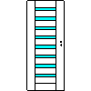 POL-SKONE Sp. z o.o. - Interior doors VERSION W2 Size 80 - View dwg