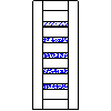 POL-SKONE Sp. z o.o. - Interior doors VERSION W2S1 Size 80 - View dwg