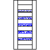 POL-SKONE Sp. z o.o. - Interior doors VERSION W2S1 Size 90 - View dwg