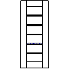 POL-SKONE Sp. z o.o. - Interior doors VERSION W3S4 Size 80 - View dwg