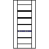 POL-SKONE Sp. z o.o. - Interior doors VERSION W3S4 Size 90 - View dwg