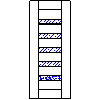 POL-SKONE Sp. z o.o. - Interior doors VERSION W2S4 Size 80 - View dwg