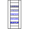 POL-SKONE Sp. z o.o. - Interior doors VERSION W2S4 Size 90 - View dwg