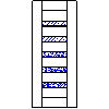 POL-SKONE Sp. z o.o. - Interior doors VERSION W2S2 Size 80 - View dwg