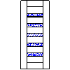 POL-SKONE Sp. z o.o. - Interior doors VERSION W2A Size 80 - View dwg