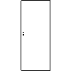 POL-SKONE Sp. z o.o. - Interior doors MODEL A Size 80 - View dwg