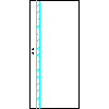 POL-SKONE Sp. z o.o. - Interior doors VERSION A1 Size 90 - View dwg