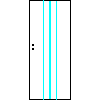 POL-SKONE Sp. z o.o. - Interior doors VERSION B3 Size 80 - View dwg