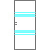 POL-SKONE Sp. z o.o. - Interior doors VERSION B4 size 80 - View dwg