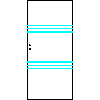 POL-SKONE Sp. z o.o. - Interior doors VERSION B4 size 90 - View dwg