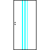 POL-SKONE Sp. z o.o. - Interior doors VERSION B2 Size 90 - View dwg