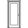 POL-SKONE Sp. z o.o. - Interior doors MODEL 01 Size 80 - View dwg