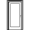 POL-SKONE Sp. z o.o. - Interior doors MODEL 01 Size 90 - View dwg