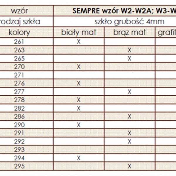 POL-SKONE Sp. z o.o. - Interior doors SEMPRE ALU VERSION W2S3 - Table glazing