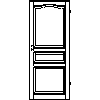 INVADO Sp. z o.o. - Doors Porthos 1 Size 80 - Front view dwg