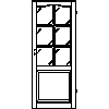 INVADO Sp. z o.o. - Doors Portos 3 Size 80 - Front view dwg