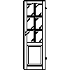 INVADO Sp. z o.o. - Doors Portos 3 Size 60 - Front view dwg