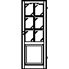 INVADO Sp. z o.o. - Doors Portos 3 Size 70 - Front view dwg