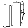 KESSEL AG - End flap DN200 - Front view dwg