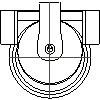 KESSEL AG - End flap DN200 - Side view 1 dwg