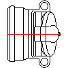 KESSEL AG - End flap DN200 - Projection dwg