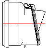 KESSEL AG - End flap DN150 - Front view dwg