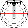 KESSEL AG - End flap DN100 - Side view 1 dwg