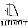 KESSEL Sp. z o.o.  - Klapa końcowa DN400 - widok z boku 1 dwg