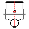 KESSEL AG - The check valve Pumpfix F Comfort, DN200, with a cover under tiles - Side view 2 dwg