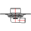 KESSEL Sp. z o.o.  - Wpust Tarasowy 40151.90 - widok z przodu dwg