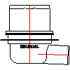 KESSEL Sp. z o.o.  - Wpust Tarasowy 40151.20 - widok z przodu dwg