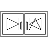 VETREX Sp. z o.o. - Double window R + RU - View dwg