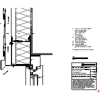 RHEINZINK U.K. - Elevation to the husk - Window lintel lintel + profile + metal substructure (09030600010523000003) dwg