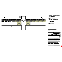 RHEINZINK U.K. - Roof seam - The gap dylatyacyjna + structural mat (09020303010212000201) dwg