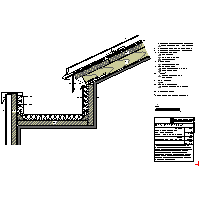 RHEINZINK U.K. - Roof seam - + Eaves gutter rectangular behind the cornice + seam elevation angle + mat structures. (09020303010201000110) dwg