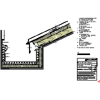 RHEINZINK U.K. - Roof seam - Gutter rectangular inner wall of the + + gutter safety, glued (09020303010111000101) dwg