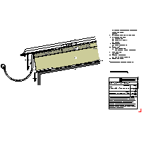 RHEINZINK U.K. - Roof seam - + Eaves gutter semicircular conveyor (09020203010101000101) dwg