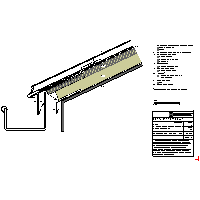 RHEINZINK U.K. - Roof seam - Eaves gutter rectangular conveyor + + structural mat (09020303010201000105) dwg