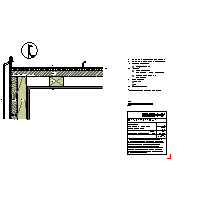 RHEINZINK U.K. - Roof seam - Barge + processing seam angled + structural mat (09020303010203000204) dwg