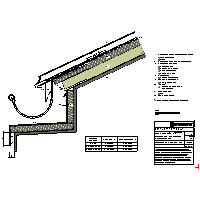 RHEINZINK U.K. - Roof seam - Eaves gutter semicircular conveyor + + + lying on the ledge mat structural (09020303010201000103) dwg