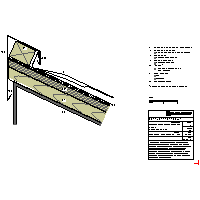 RHEINZINK U.K. - Roof seam - Pent roof ridge strip + + structural mat (09020303010202000204) dwg