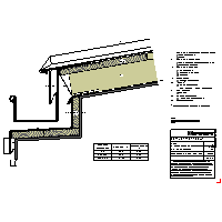 RHEINZINK U.K. - The roof batten Klick - + Eaves gutter rectangular conveyor lying on the ledge (09020503010101000107) dwg