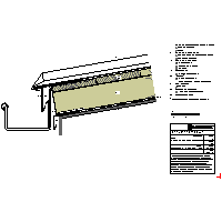 RHEINZINK U.K. - The roof batten Klick - + Eaves gutter rectangular conveyor (09020503010101000105) dwg