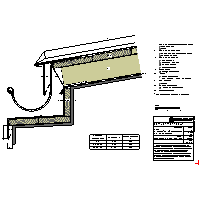 RHEINZINK U.K. - The roof batten Klick - + Eaves gutter semicircular conveyor + lying on the ledge (09020503010101000103) dwg