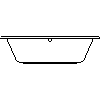 RIHO Polska - Wanna prostokątna Lusso 180x90 BA77 - widok dwg