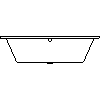 RIHO Polska - Wanna prostokątna Lusso 170x75 BA18 - widok dwg