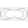 RIHO Polska - Wanna prostokątna Pegas 180x80 BC16 - widok dwg